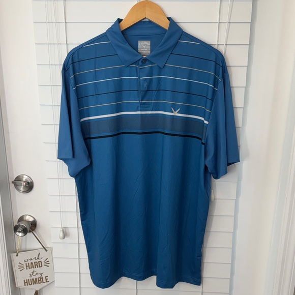 Callaway Men's Blue Polo Shirt - Picture 1 of 7